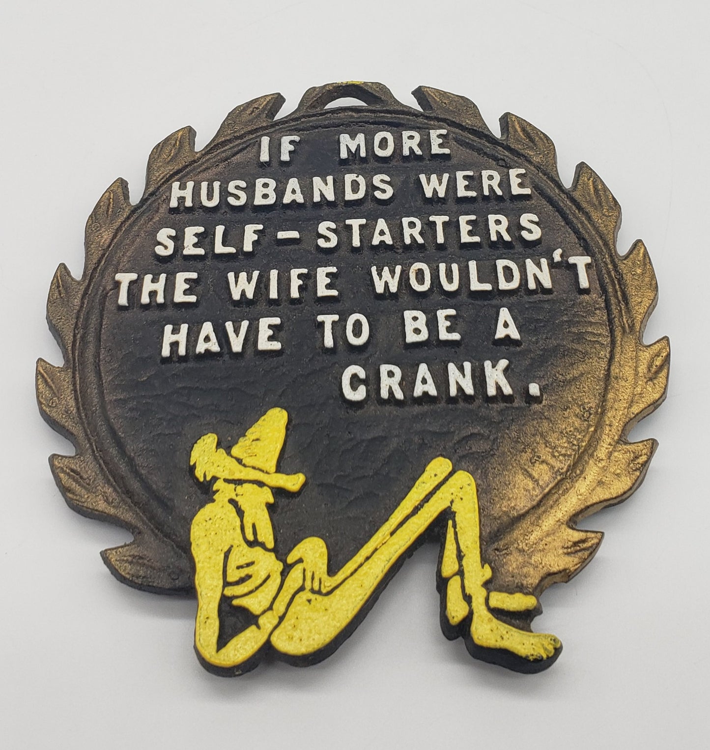 Funny Saying Hillbilly Cast Metal Trivet