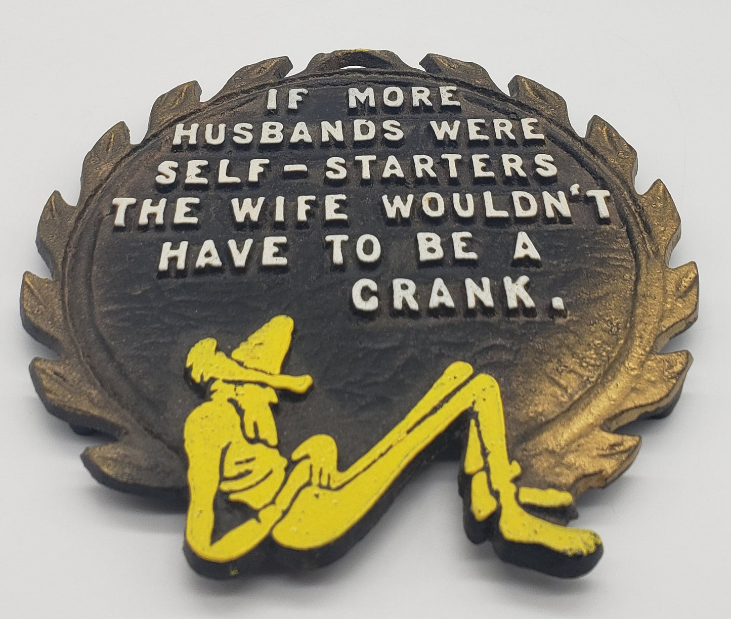 Funny Saying Hillbilly Cast Metal Trivet