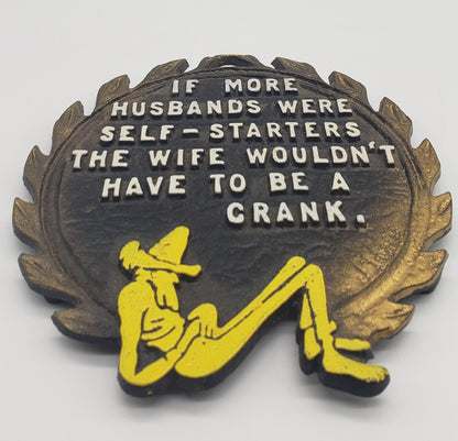 Funny Saying Hillbilly Cast Metal Trivet