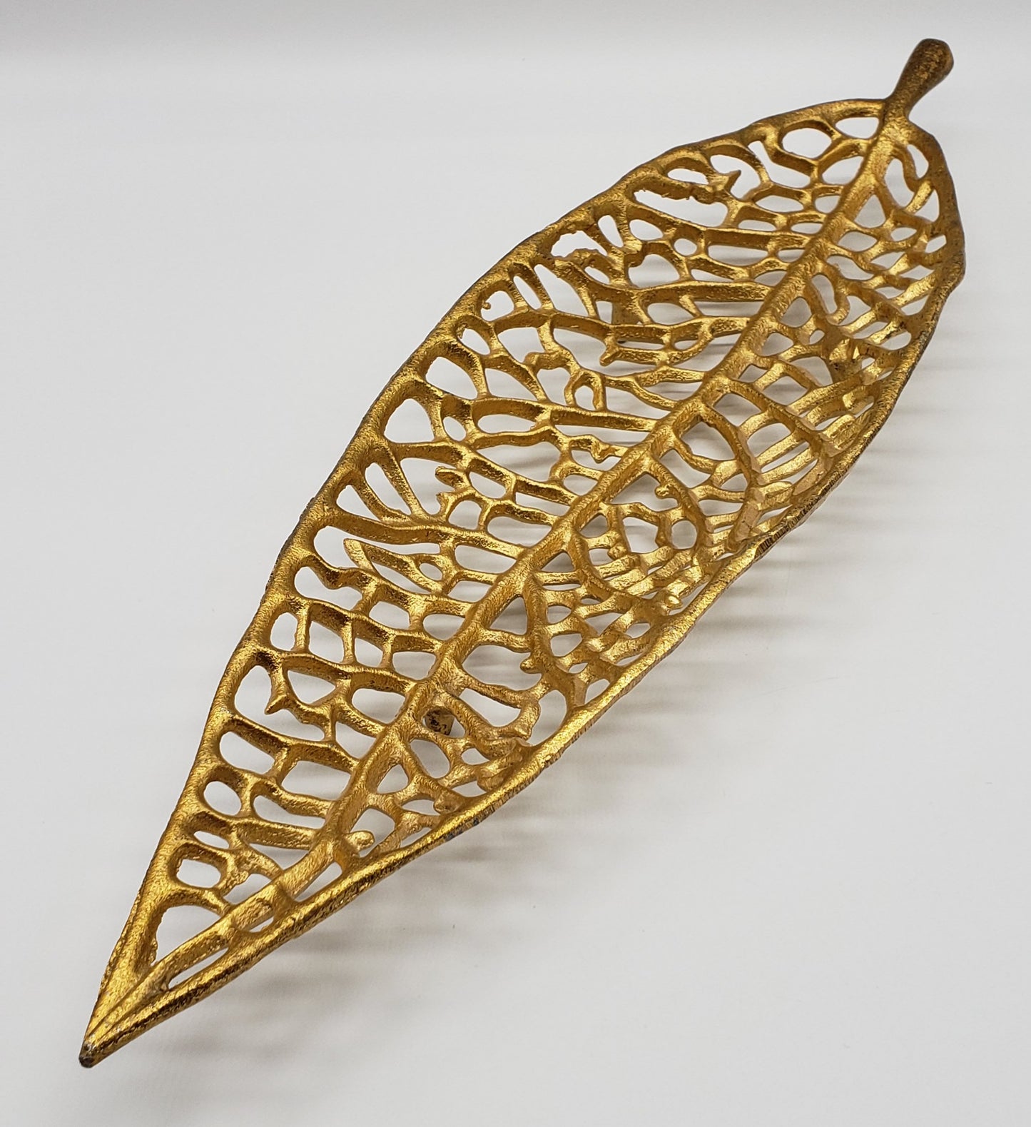 Metal Decorative Leaf Tray