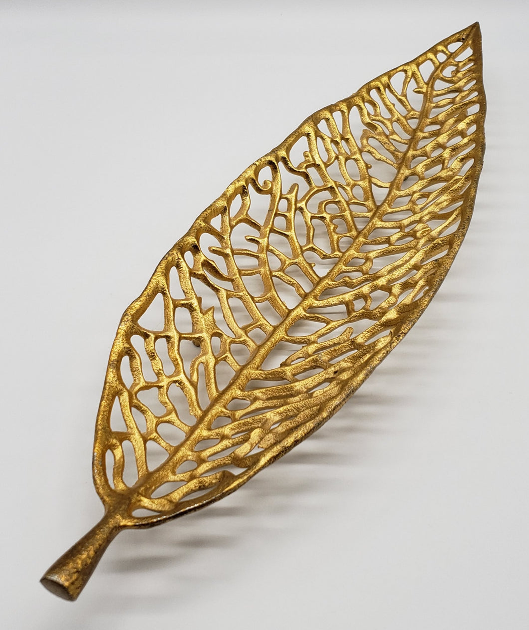 Metal Decorative Leaf Tray