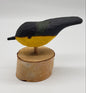 Vintage Folk Art Hand Carved & Painted Wood Bird