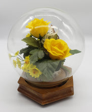 Load image into Gallery viewer, Faux Floral and Butterfly Dome Terrarium
