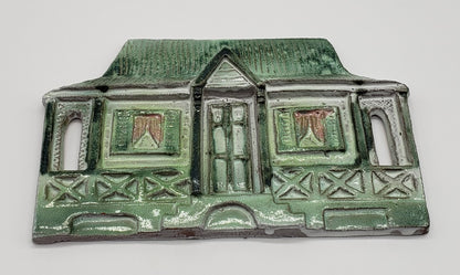 Fairfield Pottery Green House Wall Decor Plaque