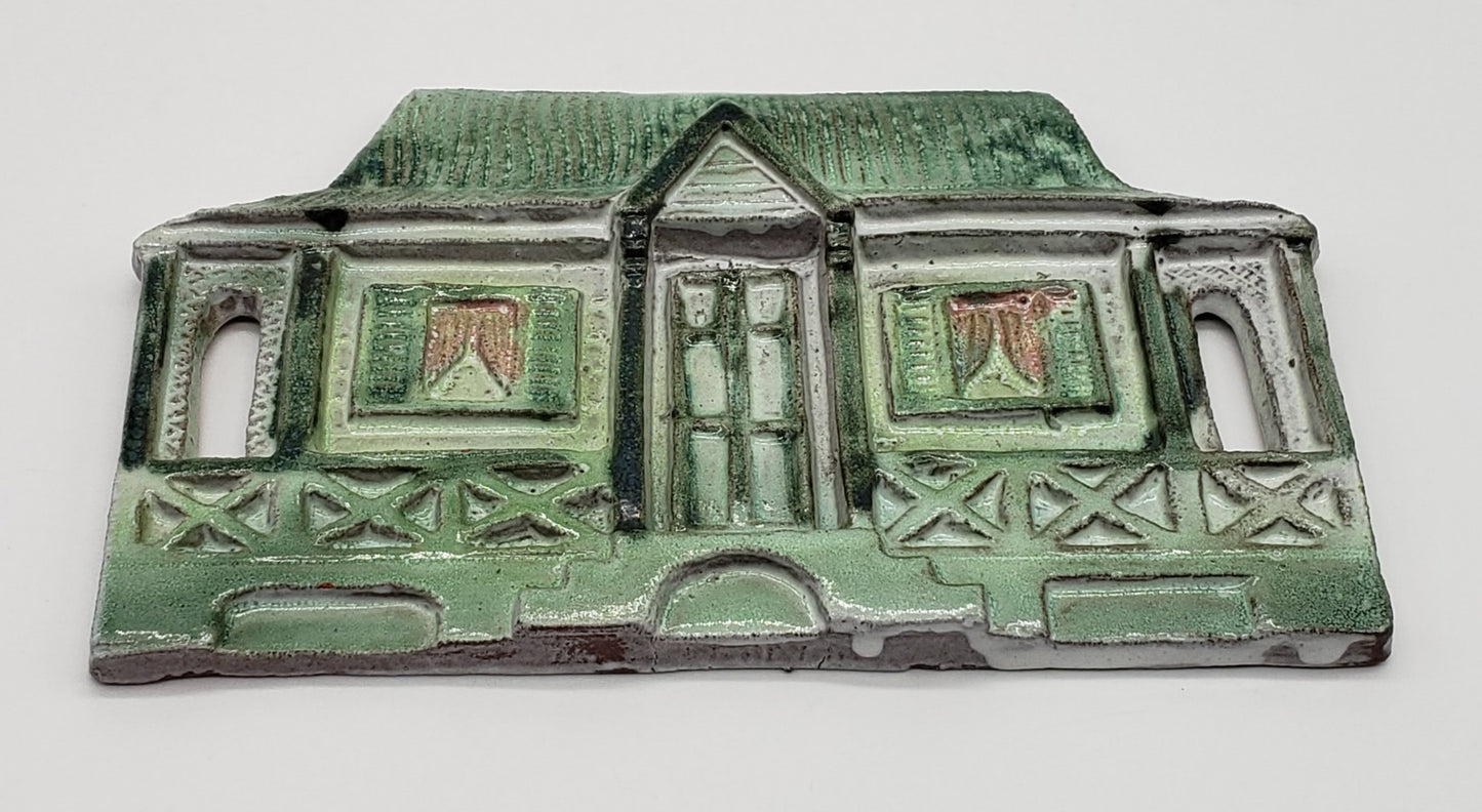 Fairfield Pottery Green House Wall Decor Plaque