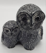 Load image into Gallery viewer, Nuvuk Canada Soapstone Sculpture-Sitting Owls-Mom and Baby
