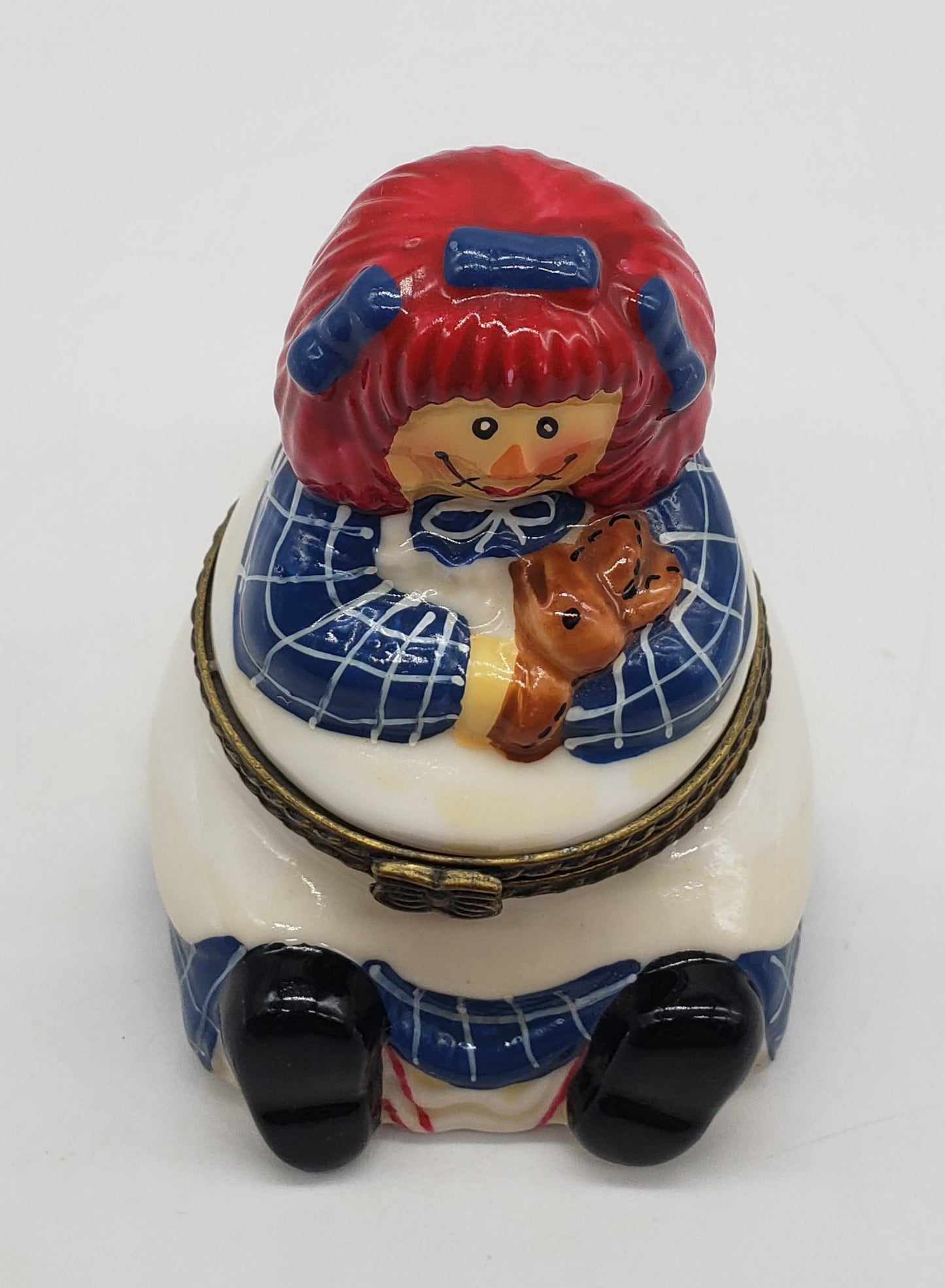 Raggedy Ann Porcelain Trinket Box