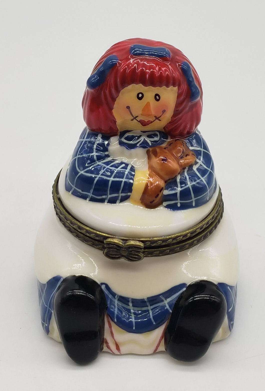 Raggedy Ann Porcelain Trinket Box