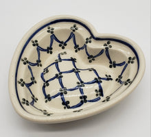 Load image into Gallery viewer, Ceramika Artystyczna Polish Pottery Heart Shaped Mini Dish
