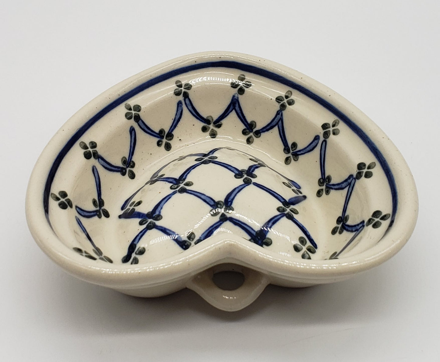 Ceramika Artystyczna Polish Pottery Heart Shaped Mini Dish