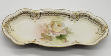 Load image into Gallery viewer, Royal Rudolstadt Prussia Rose Floral Vanity Tray Dish Marked Crown B Prussia
