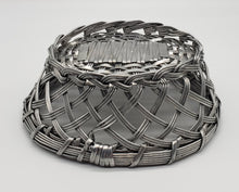 Load image into Gallery viewer, Silver Metal Woven Basket
