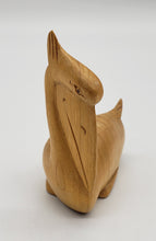 Load image into Gallery viewer, Hand Carved Wooden Pelican Figurine
