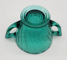 Load image into Gallery viewer, Ultra Marine / Teal Swirl Footed Sugar
