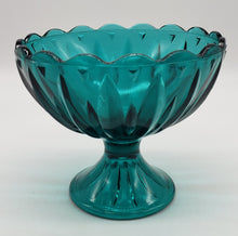 Load image into Gallery viewer, Vintage Dark Turquoise Glass Candy Dish
