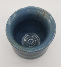 Load image into Gallery viewer, Simple Speckled and Shaded Blue Stoneware Vase
