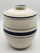 Load image into Gallery viewer, Tienshan Folkcraft Blue Country Crock Cookie Jar
