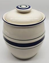 Load image into Gallery viewer, Tienshan Folkcraft Blue Country Crock Cookie Jar
