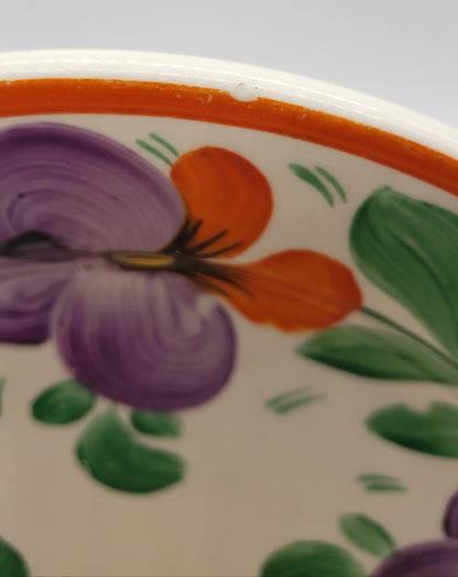 Vintage Hand Painted Salad and Dessert Plates. Czechoslovakia