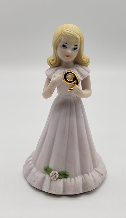 Enesco Birthday Growing Up Girl Figurines