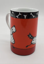 Load image into Gallery viewer, Konitz Germany Dog Chasing Cat Coffee Mug
