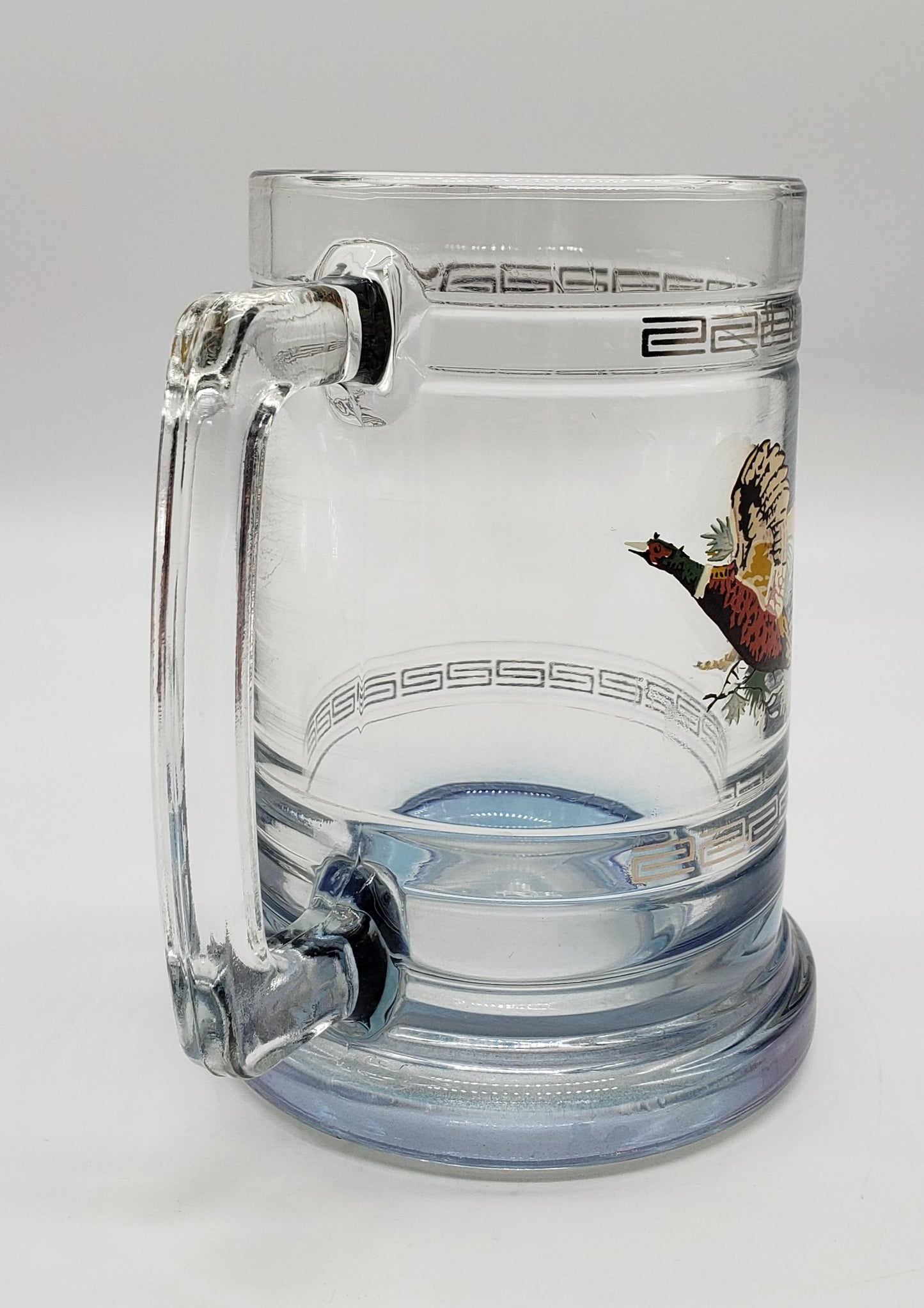 Flying Grouse Pheasant Glass Tankard Beer Stein