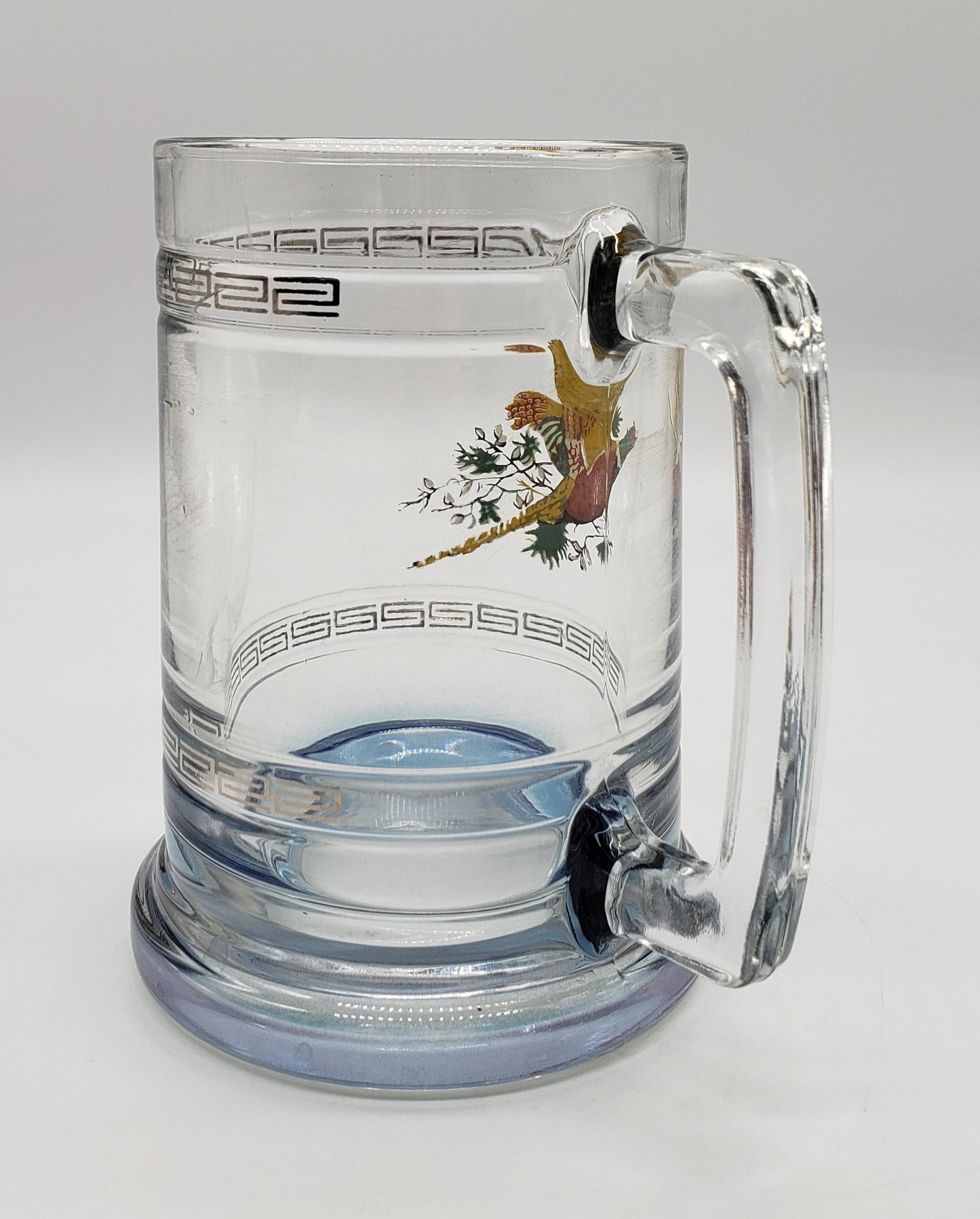 Flying Grouse Pheasant Glass Tankard Beer Stein