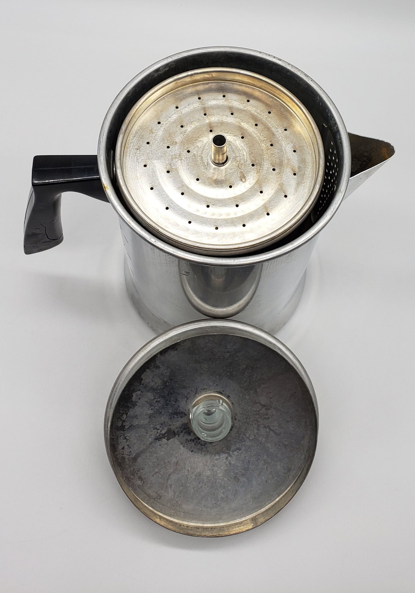 Chilton Ware Aluminum 9 Cup Stovetop Camping Fire Percolator