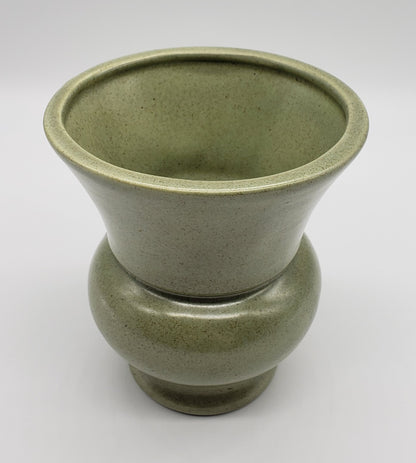 HAEGER Vase or Urn Light Olive Speckled Green Glaze Planter