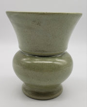Load image into Gallery viewer, HAEGER Vase or Urn Light Olive Speckled Green Glaze Planter
