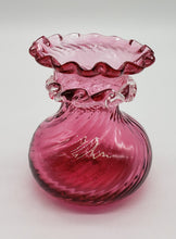 Load image into Gallery viewer, Cranberry Glass Vase From Pilgram Glass
