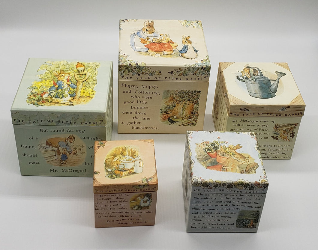 Frederick Warne Peter Rabbit Nesting Boxes (set of 5)