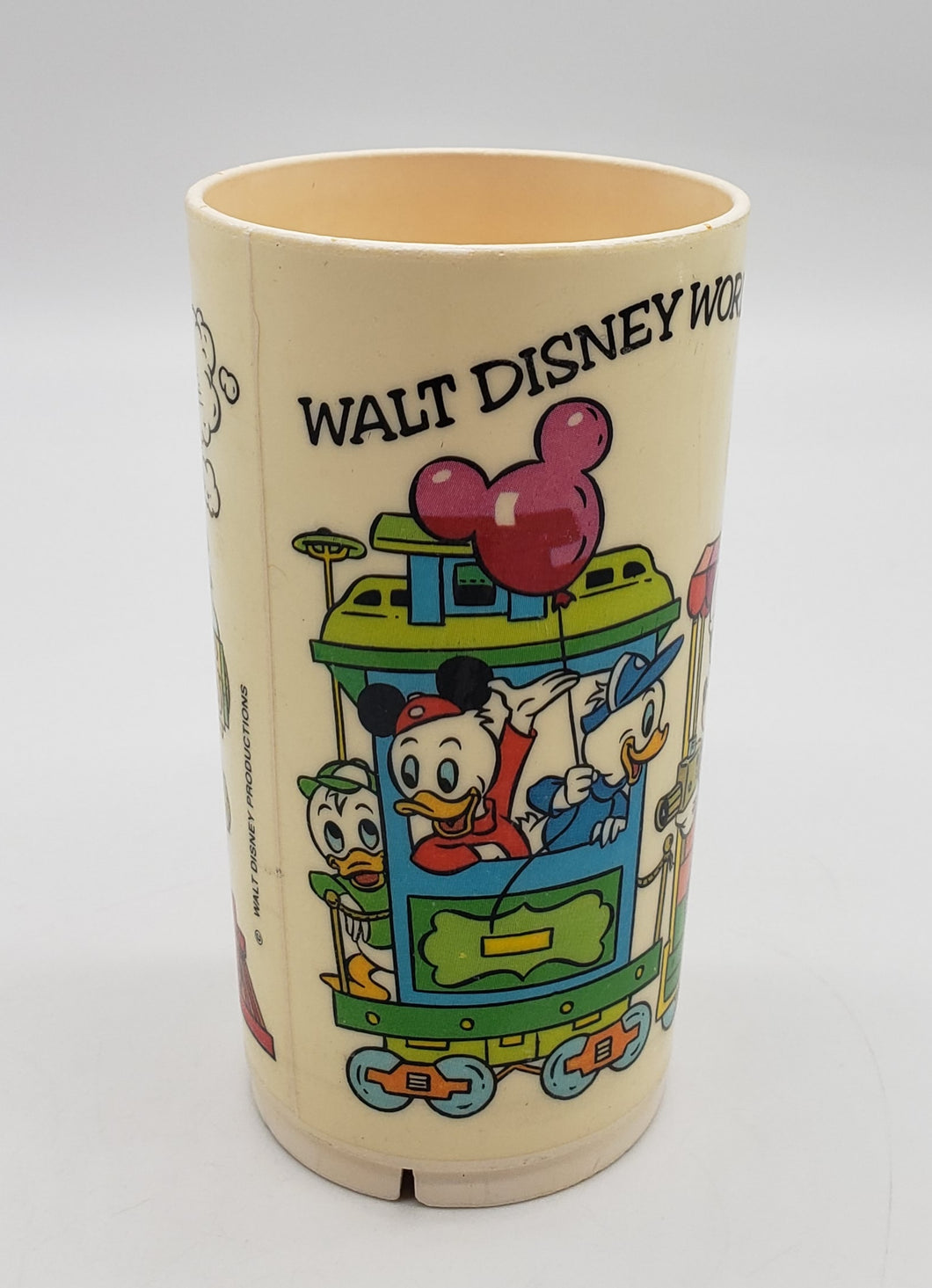 1970's Walt Disney World/Deka Hard Plastic Mickey Train Kids Cup