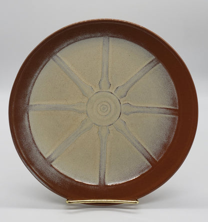 Frankoma Pottery Wagon Wheel 94FL 9 Inch Plate