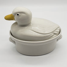 Load image into Gallery viewer, Hall Carbone Duck Covered Casserole Baking Dish 7” Long
