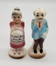 Load image into Gallery viewer, Vintage Enesco Salt &amp; Pepper Shaker YOU AND YOUR ONCE MORE FOR OLD TIME SAKE
