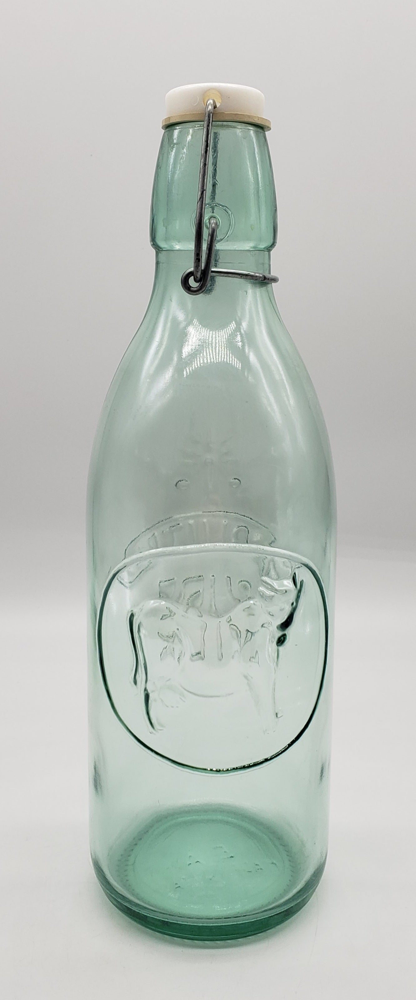 VINTAGE ABSOLUTELY PURE MILK BOTTLE MADE IN ITALY