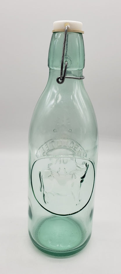 VINTAGE ABSOLUTELY PURE MILK BOTTLE MADE IN ITALY