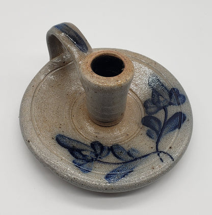 Rowe Pottery Works - Salt Glazed - Chamber Stick - Candle holder