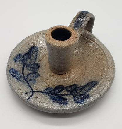 Rowe Pottery Works - Salt Glazed - Chamber Stick - Candle holder