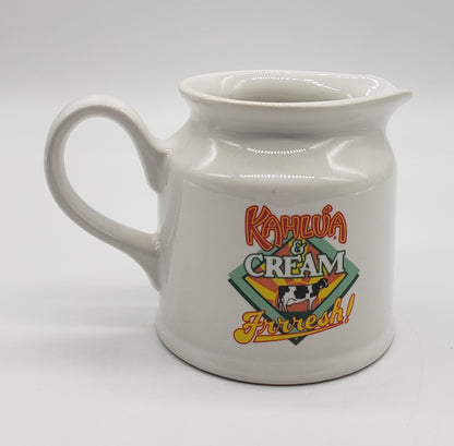 1980s Kahlua & Cream Frrresh! Coffee Creamer Pitcher