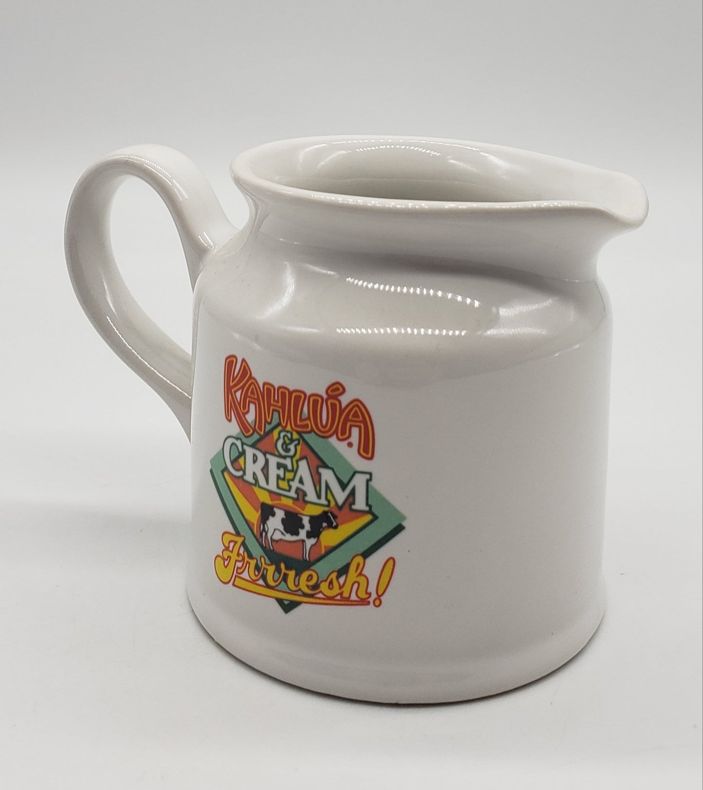 1980s Kahlua & Cream Frrresh! Coffee Creamer Pitcher