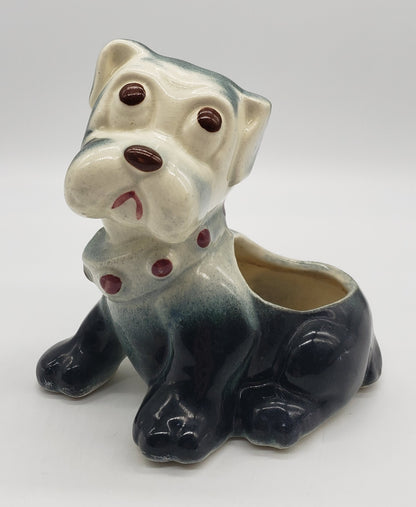 Vintage Puppy Dog Eyes Dog Planter, Unmarked