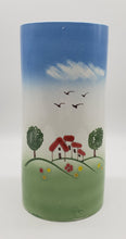 Load image into Gallery viewer, Pottery-8 Inch Tall / House Scene / Canister Made/Painted by hand in Italy
