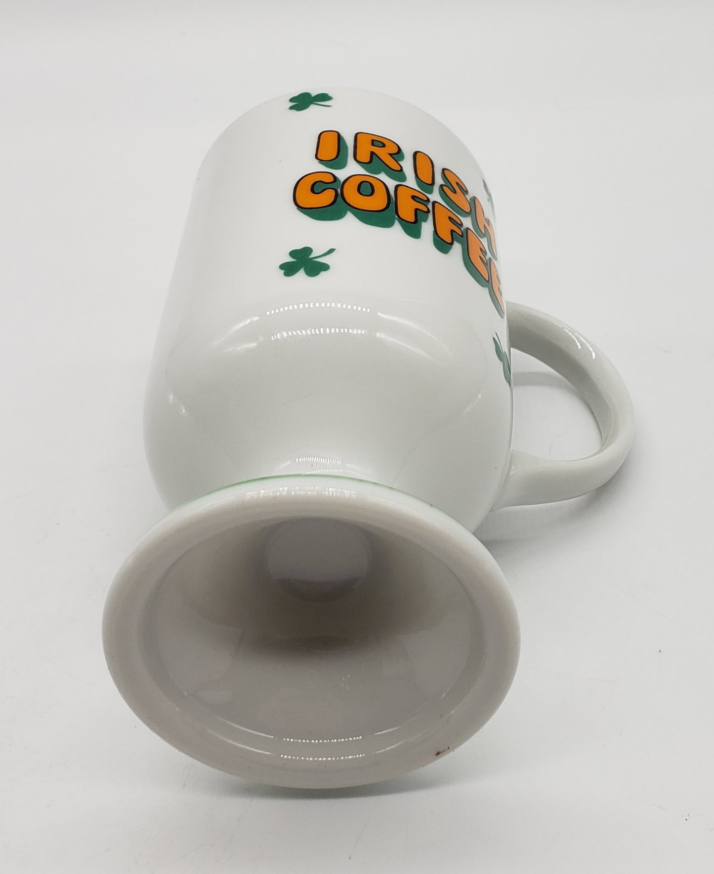 Vintage Irish Coffee Footed Mug Cup Enesco