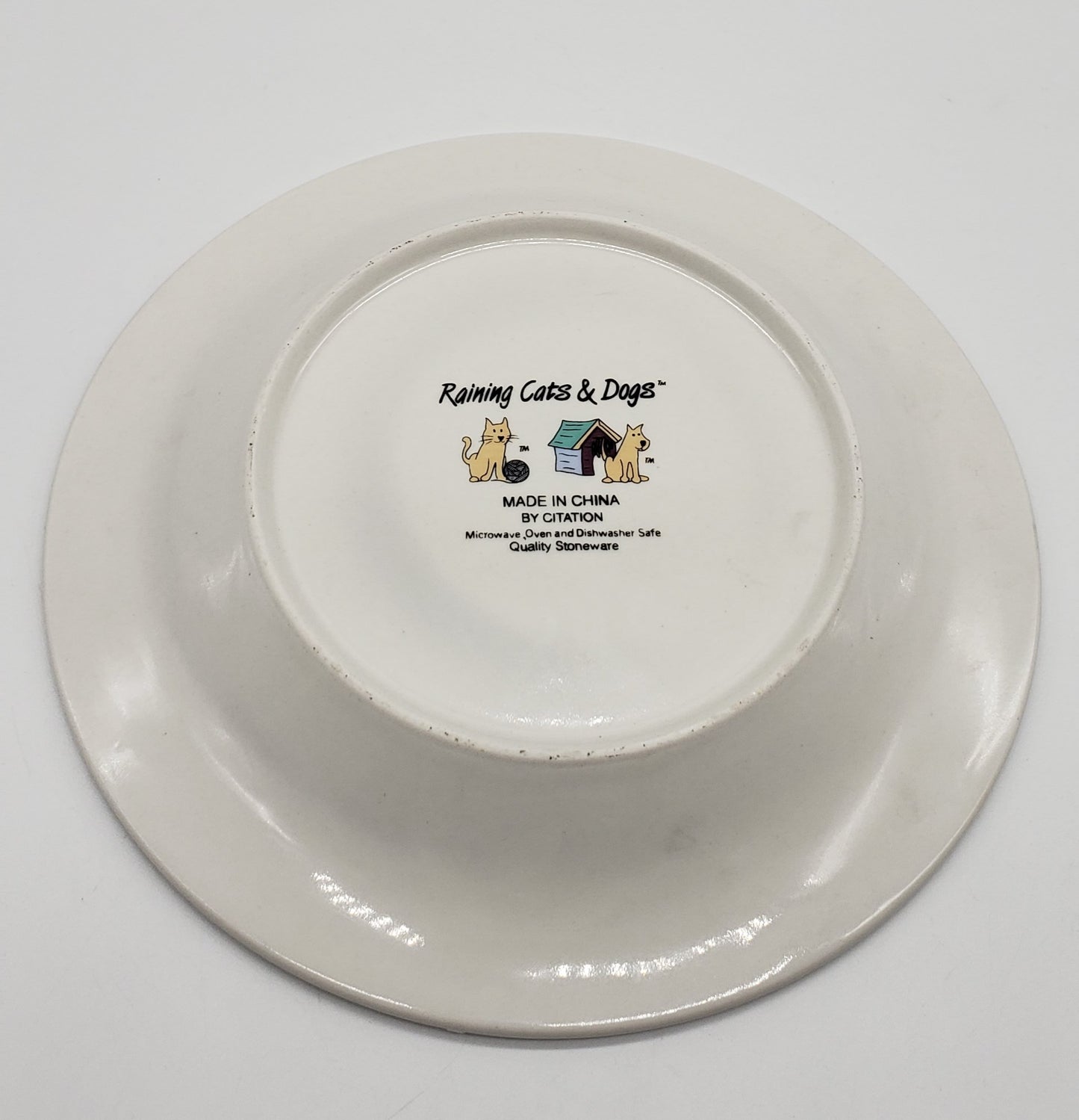 Citation Raining Cats & Dogs Salad Plate