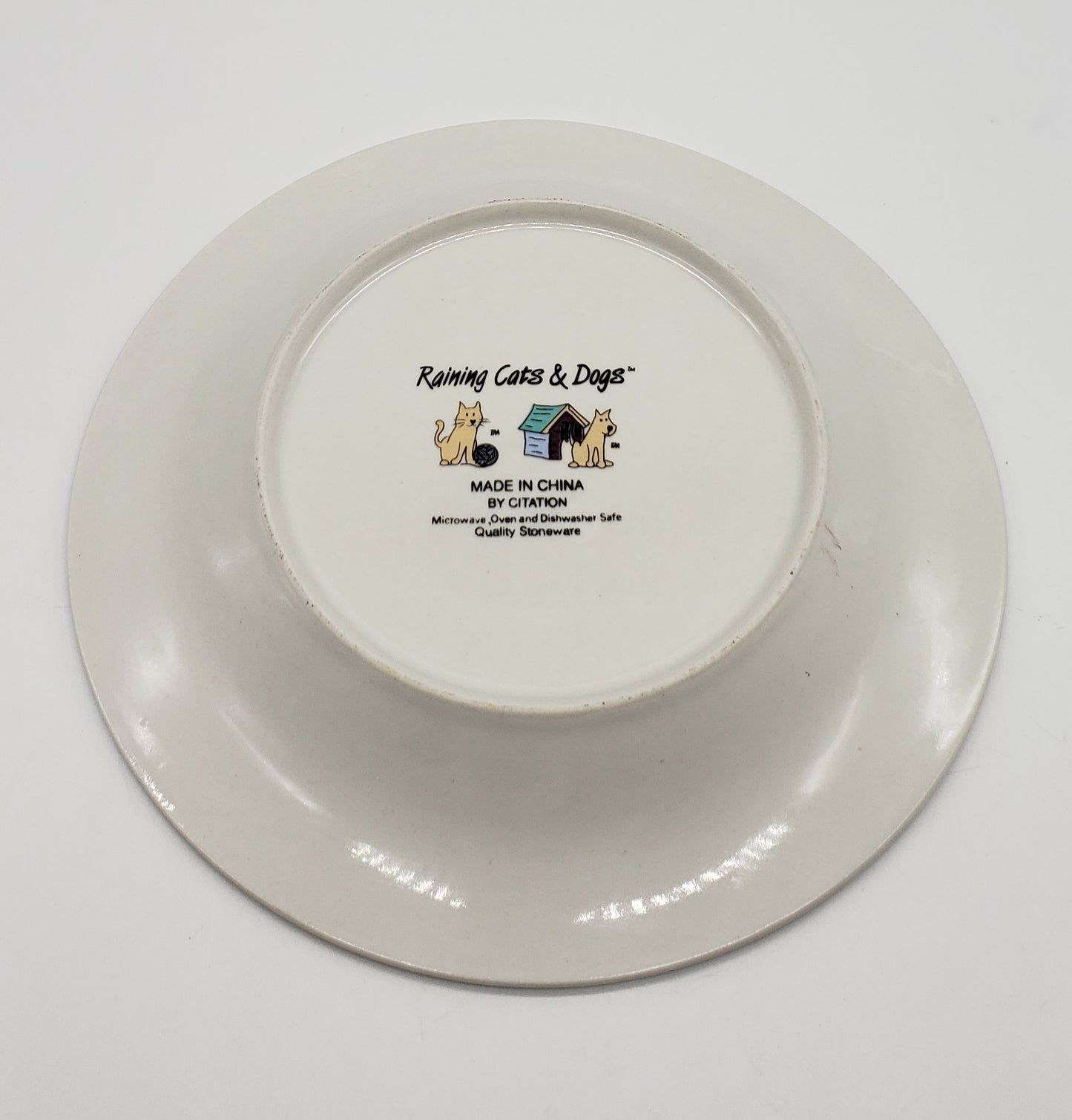 Citation Raining Cats & Dogs Salad Plate