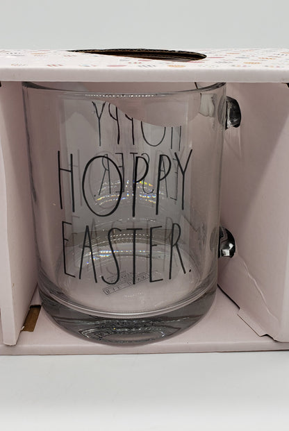 Rae Dunn Hoppy Easter Glass mugs