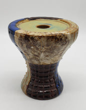 Load image into Gallery viewer, Lyon Home Gallery Vintage Ceramic Candle Holder Earthtones Multi Textured
